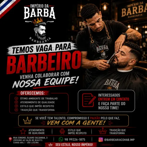 Vaga para barbeiro