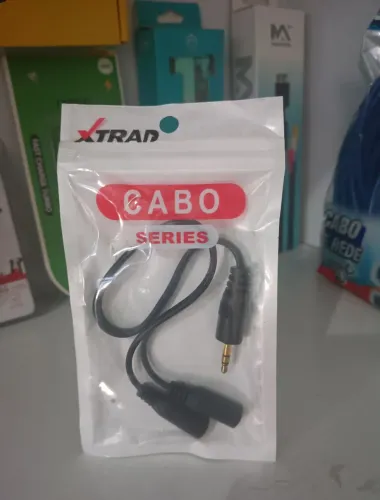 Cabo Adaptador Y P2 x 2xP2 Fêmeas pra Fones etc