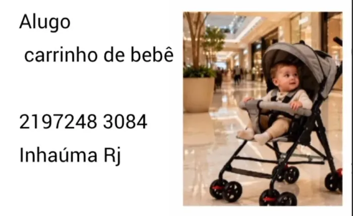 Alugo carrinho de bebê