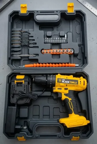 ? Parafusadeira e Furadeira de Impacto 21V The Black Tools - Kit Completo! ?
