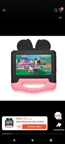 Tablet Infantil Minnie ( tenho outra capa unissex )
