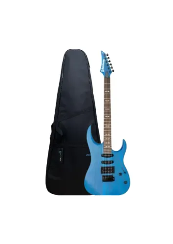 Kit Guitarra Eletrica Waldman WINT540 SBL C/m Capa para Guitarra