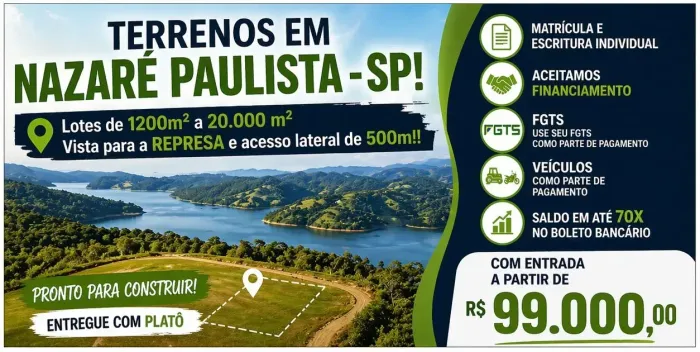 Lote a Venda / Entrada e Parcelas Direto com o Proprietário