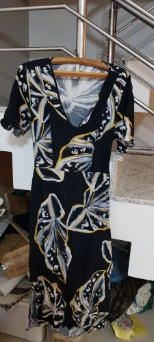 Vestido midi estampado