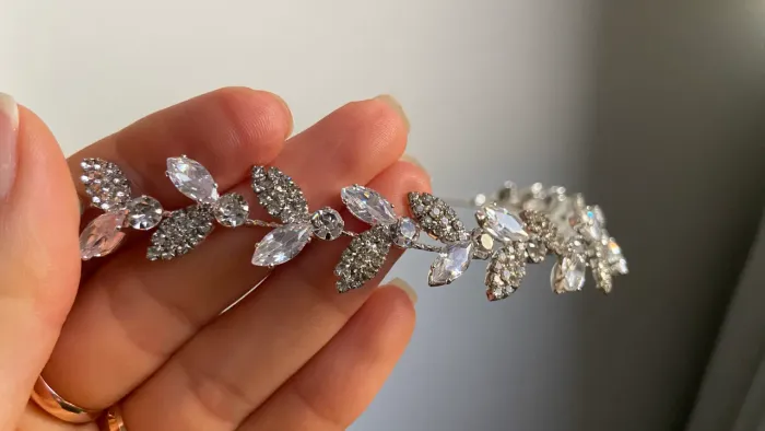 Tiara/grinalda prata