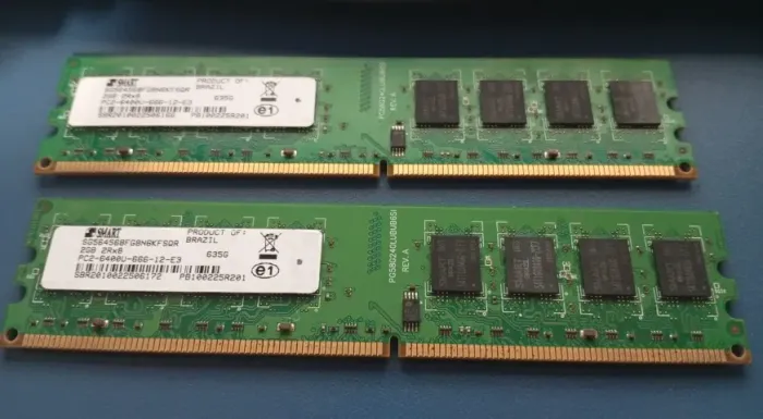 2 Memórias para pc DDR2800mhz, 4gb (2x 2gb)