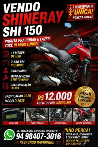 VENDO MOTO SHINERAY