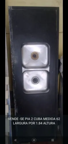 VENDE -SE PIA DE MÁRMORE 2 CUBAS 