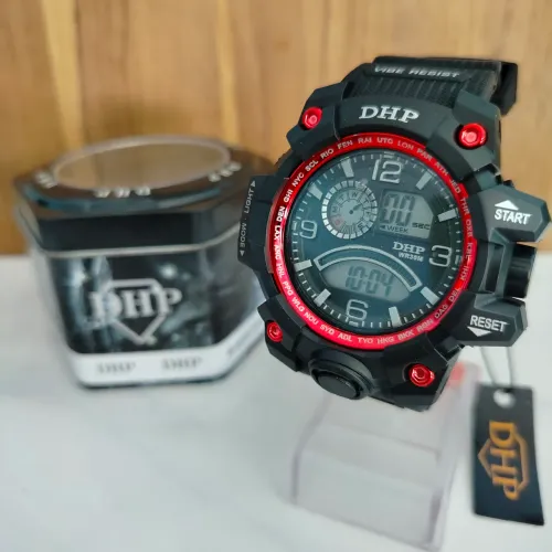 Relógio dhp digital com lata pra presente