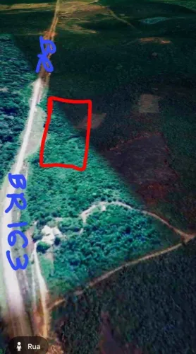 Vendo terreno dois alqueiros na BR km 154 próximo a ruropolis,  somente venda, sem casa