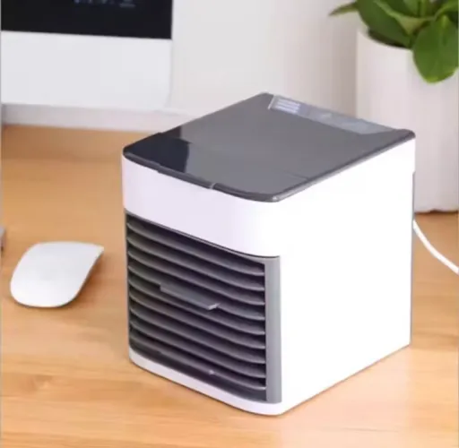 Mini ar condicionado climatizador usb portátil umidificador voltagem 110v para mesa e casa