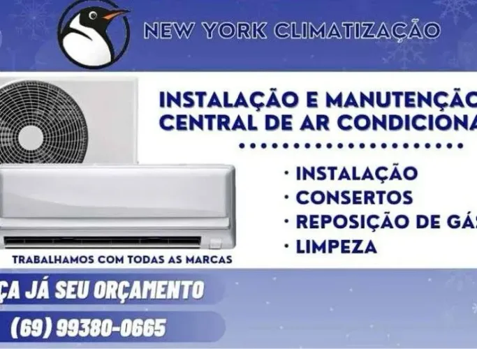 Limpeza e manutenção em central de ar condicionado