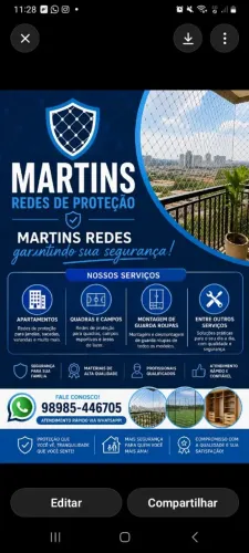 Martins redes de proteção,