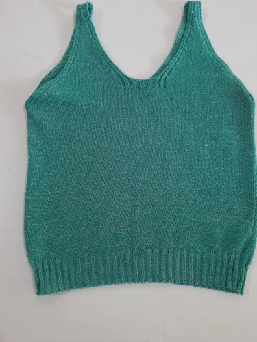 Blusa de linha verde