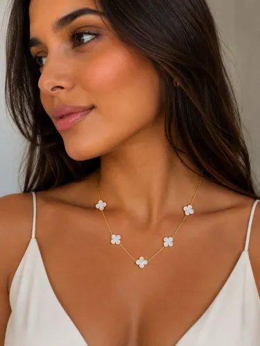 Colar/Pulseira Trevinho - Aço Inoxidável 316L
