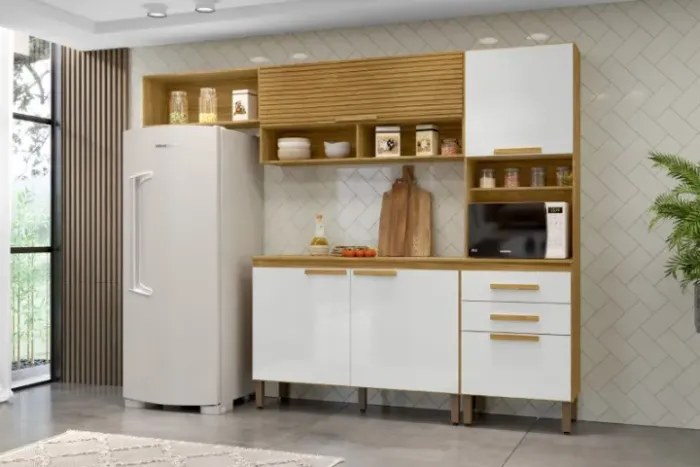Armário de Cozinha Completo 5 Portas 2 Gavetas (NOVO) Entrega Grátis!