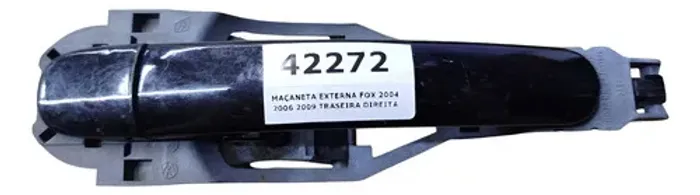 Maçaneta Externa Fox 2004 2006 2009 Traseira Direita Preto Traseira