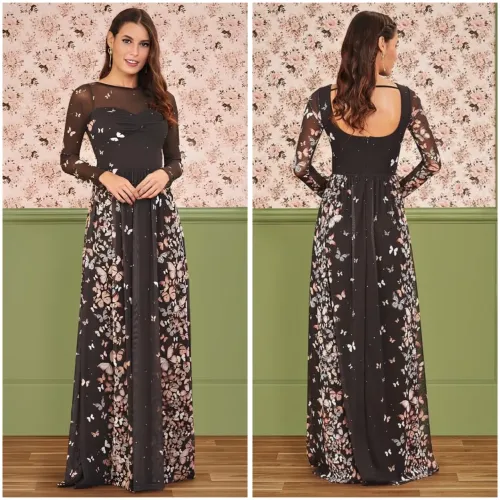 Vestido festa/casamento/formatura antix coleção inverno 2020 borboletas dançantes