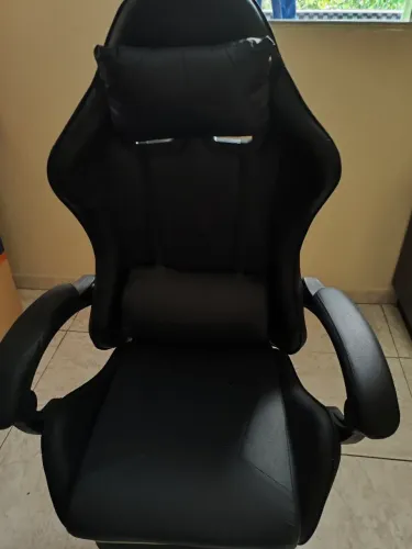 Cadeira Gamer Reclinável + Apoio para Pés - Pouco Uso