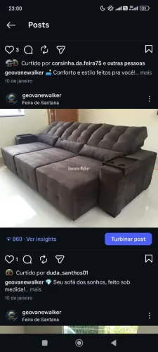 Sofá Retrátil Reclinável e Sob Medida Fabricação Própria Entrega Rápida