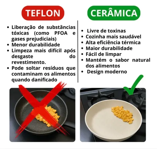 frigideira quality cerâmica NOVA