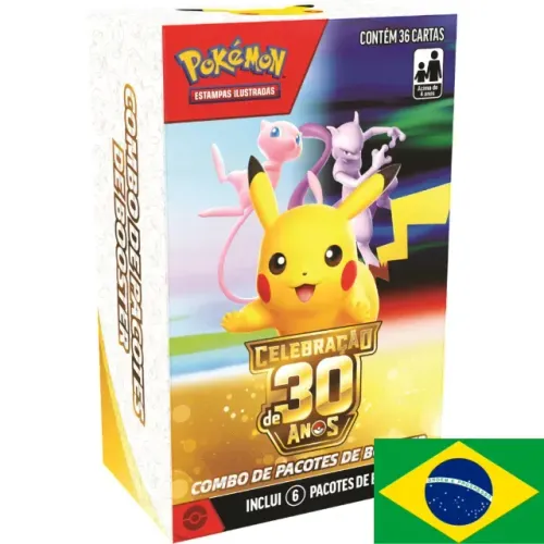 MINI BOOSTER BOX 30 ANOS POKEMON - MINI BB 30 ANOS - LACRADA