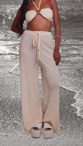 Calça de praia off white