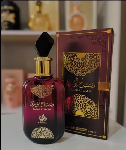 Perfume Sabah Al Ward Eau de Parfum da marca árabe Al Wataniah (100 ml).
