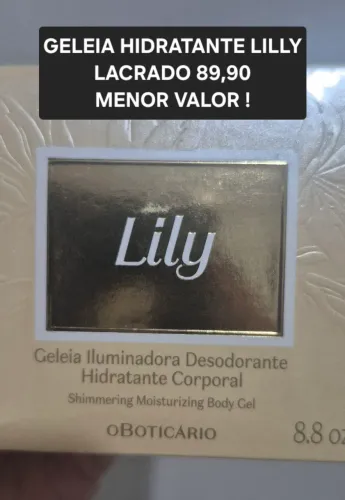 GELEIA ILUMINADORA LILLY LACRADA