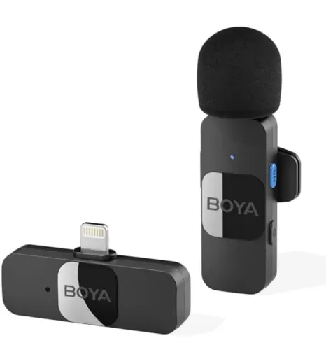 Microfone sem fio Lapela Boya BY-V20