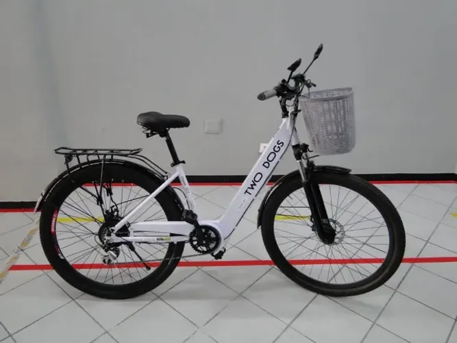 Bicicleta Elétrica Two Dogs Urbana 350W ? Prática e Elegante | Até 35km/h