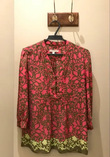 Camisa feminina estampada Banana Republic tamanho p