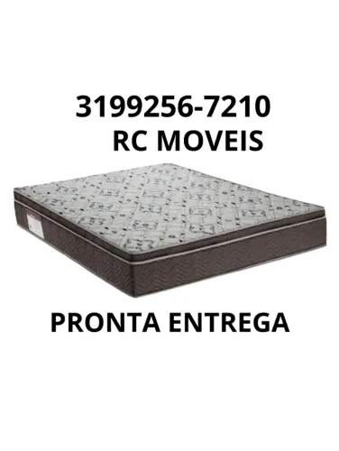 Colchão Casal Molas Ensacadas Pillow Top Viscoelástico 30cm