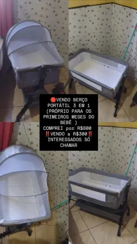 Berço Portátil 300 reais