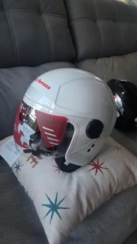 capacete fly aberto branco nunca usado. tamanho 60