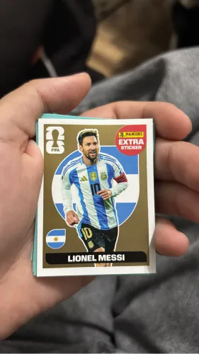 Figurinha messi de ouro