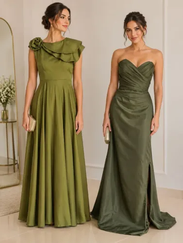 Vestido verde oliva 