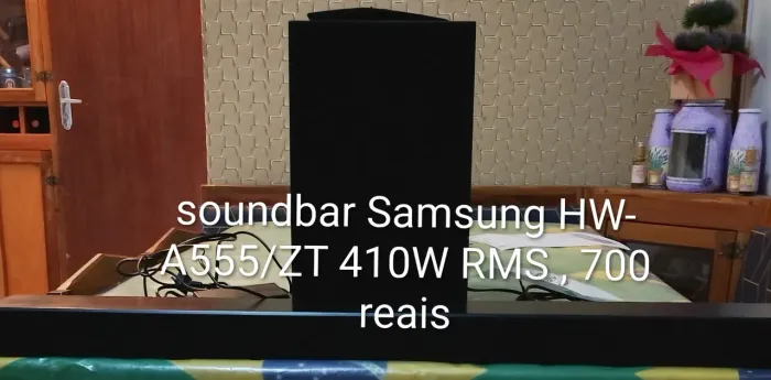 SOUNDBAR SAMSUNG 2.1 CANAIS HW-A555/ZD 410W RMS,
