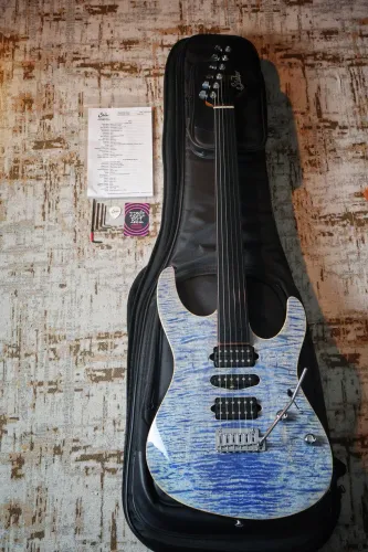 Guitarra Suhr Modern Plus - Trans Blue Denim Slate
