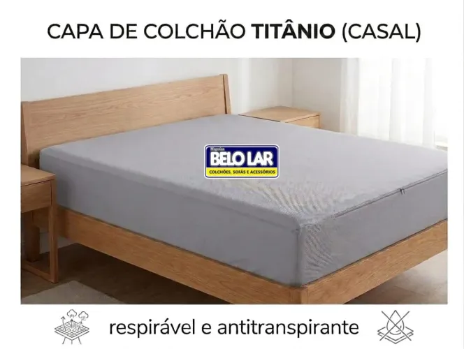 Capa em malha para colchão casal