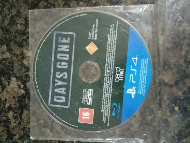Das Gone ps4 em mídia fisica.