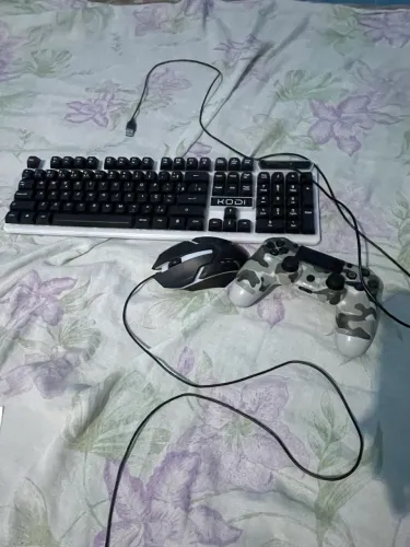 Controle de psp ps e Bluetooth, teclado e mouse com led colorido