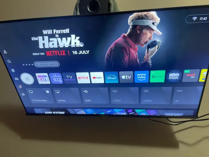 Smart TV Hisense 40" Full HD (40A4N) ainda na Garantia