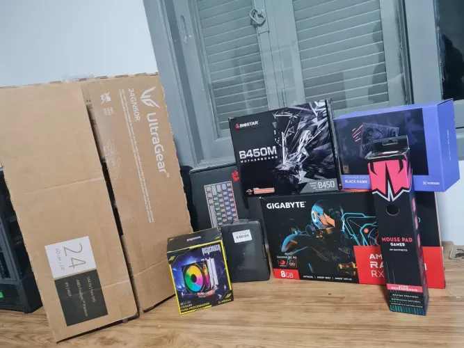 Pc Gamer Completo !Ryzen 5 5600  / 16gb RAM DDR4 3200Mhz / RX 7600 8gb TrippleFAN 