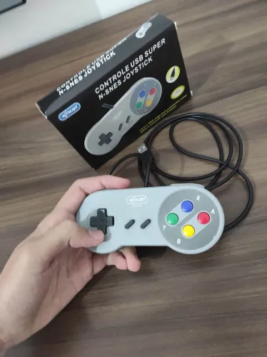 Controle Estilo SNES USB - Jogos e Emuladores
