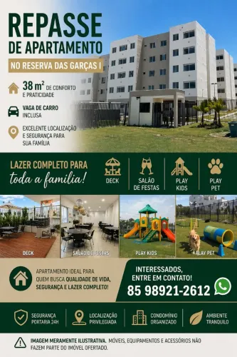 Apartamento condomínio Reserva das Garças I 