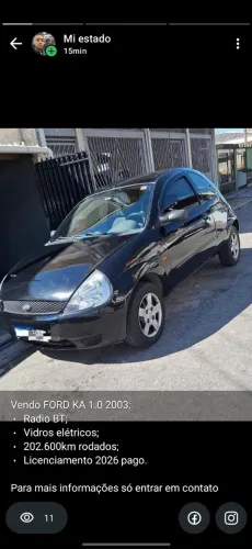 Ford KA GL 1.0i Zetec Rocam 2003