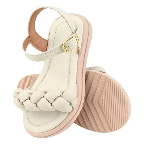 Sandália Infantil Menina Feminina Delicada Confort Tratorada Lançamento