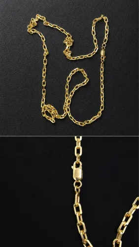 Corrente modelo Cartier OURO
