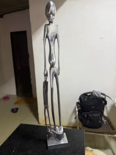 Escultura de Metal arte abstrata africana 